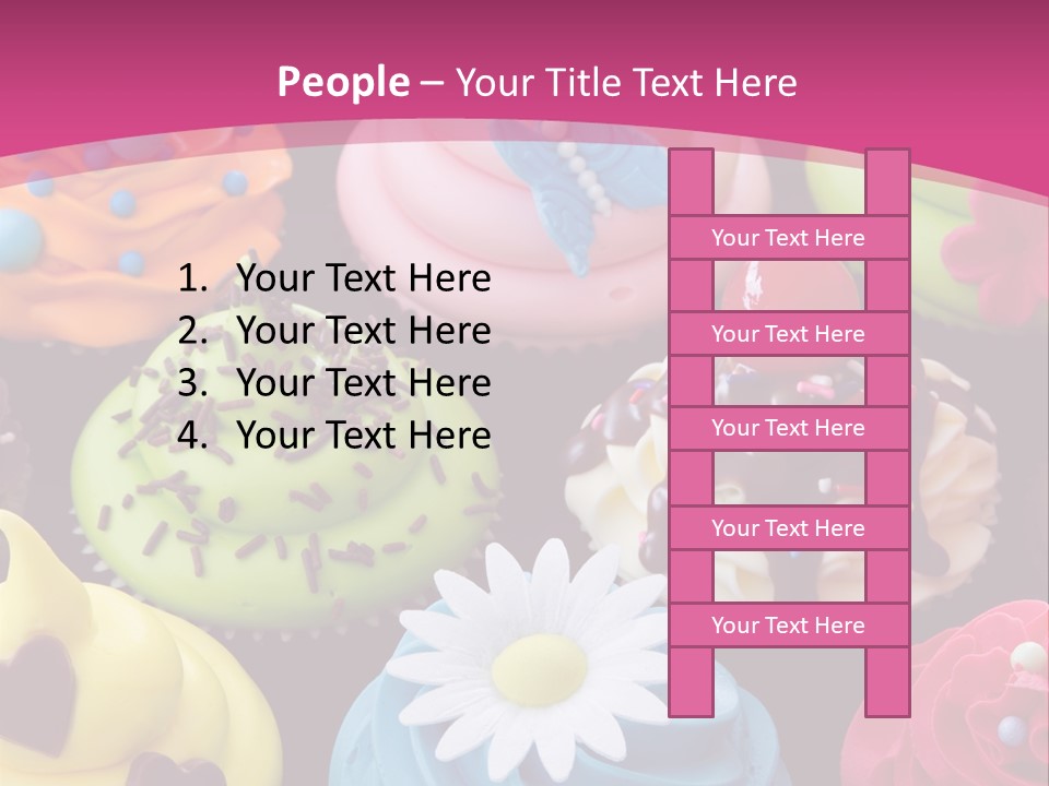 Baked Food Cupcake PowerPoint Template