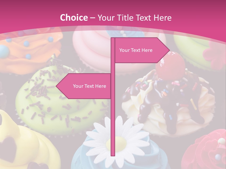 Baked Food Cupcake PowerPoint Template
