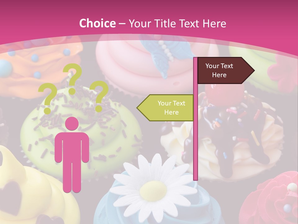 Baked Food Cupcake PowerPoint Template