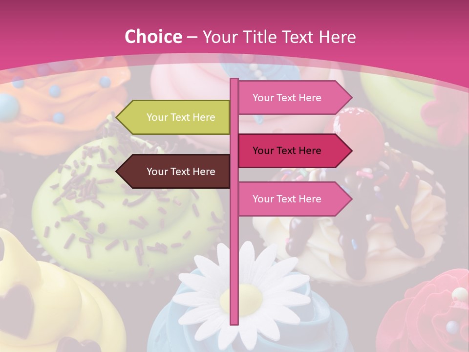 Baked Food Cupcake PowerPoint Template
