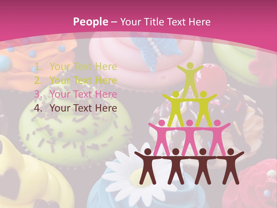 Baked Food Cupcake PowerPoint Template
