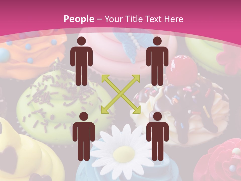 Baked Food Cupcake PowerPoint Template