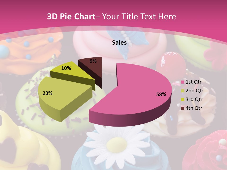Baked Food Cupcake PowerPoint Template