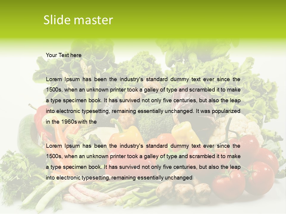 Tomato Onion Lettuce PowerPoint Template