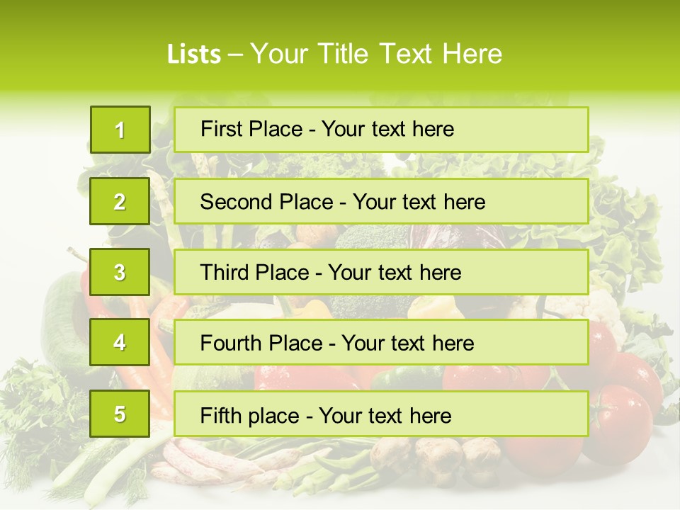 Tomato Onion Lettuce PowerPoint Template