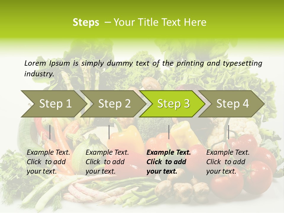 Tomato Onion Lettuce PowerPoint Template