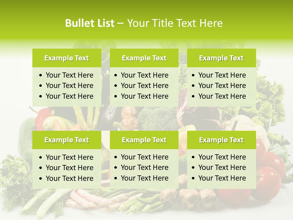 Tomato Onion Lettuce PowerPoint Template