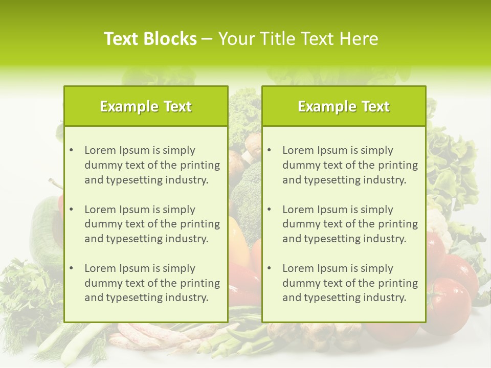 Tomato Onion Lettuce PowerPoint Template