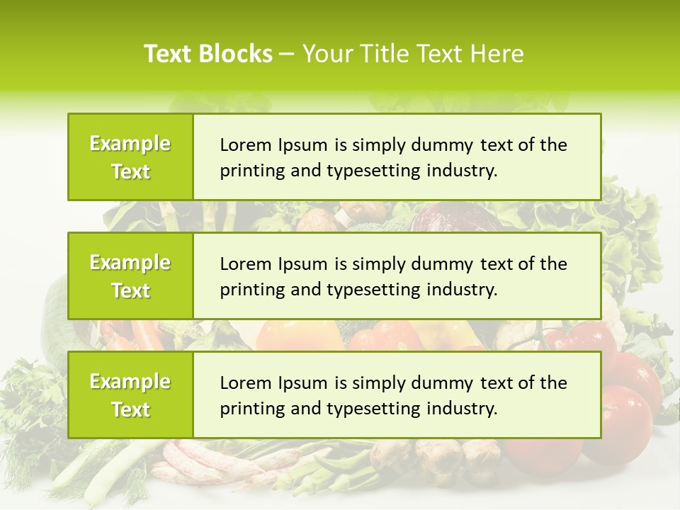 Tomato Onion Lettuce PowerPoint Template