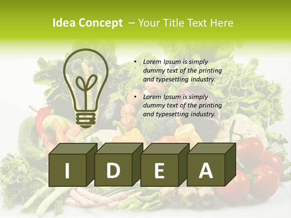 Tomato Onion Lettuce PowerPoint Template