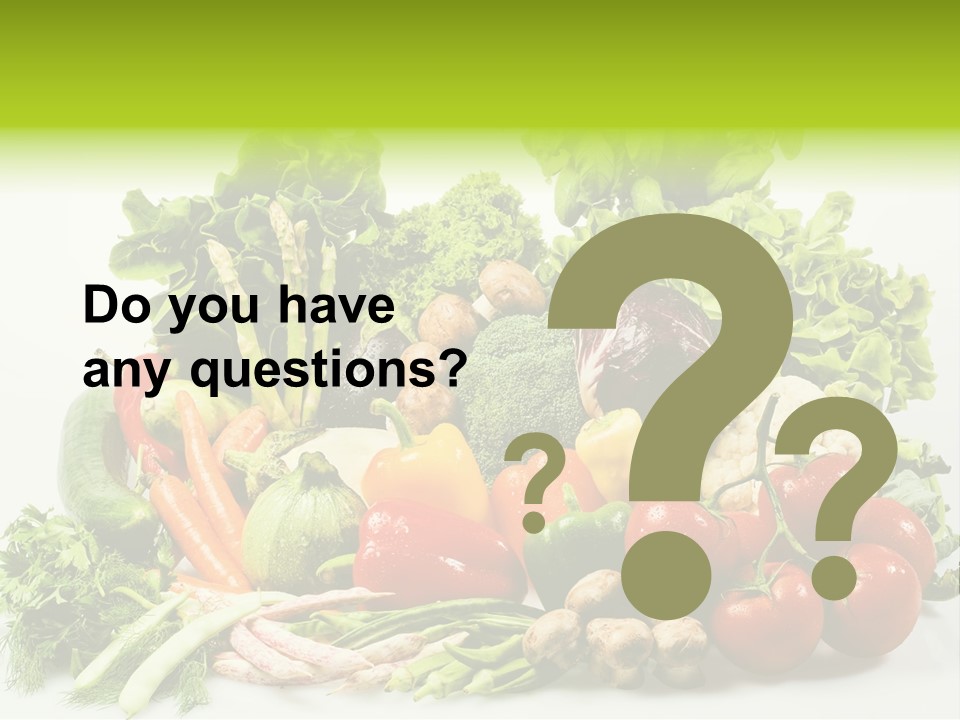 Tomato Onion Lettuce PowerPoint Template