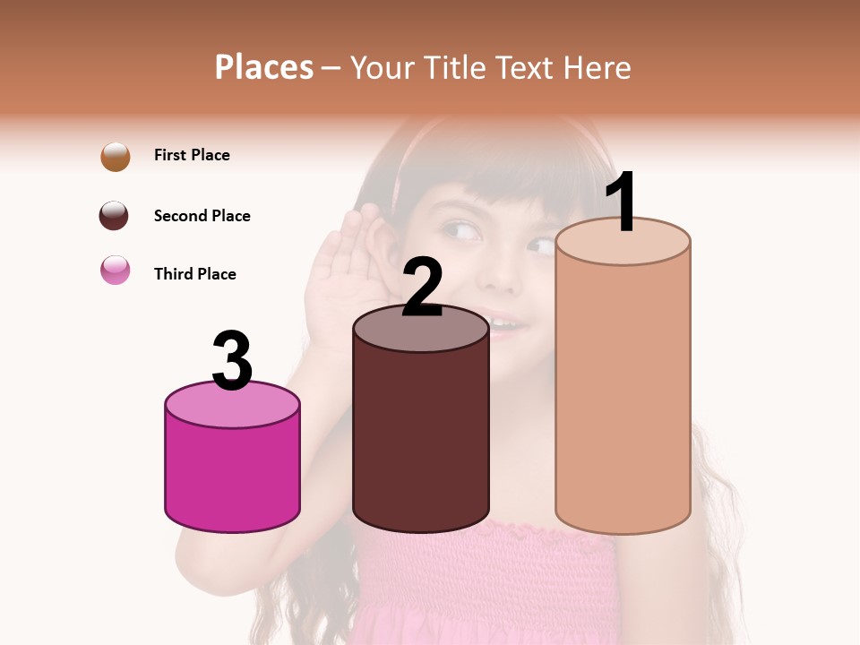 Casual Portrait Little PowerPoint Template