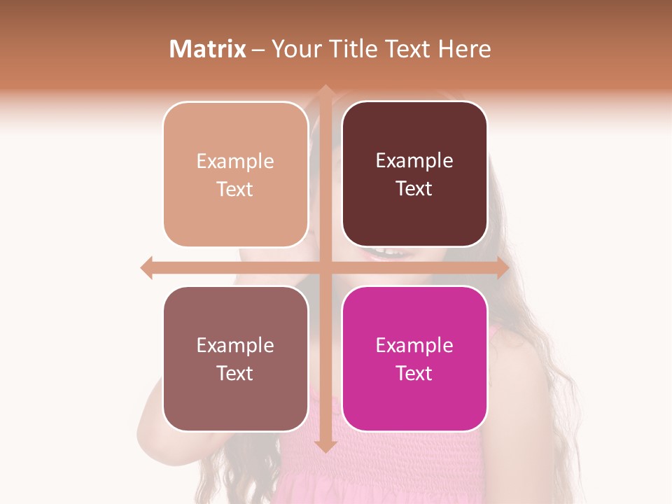 Casual Portrait Little PowerPoint Template