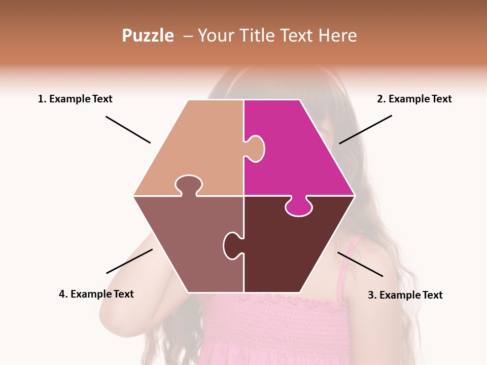 Casual Portrait Little PowerPoint Template