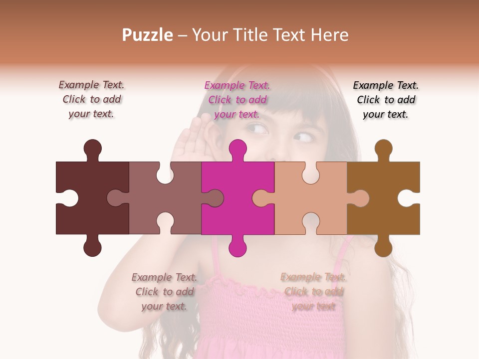 Casual Portrait Little PowerPoint Template