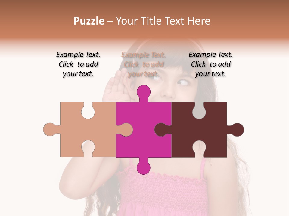 Casual Portrait Little PowerPoint Template