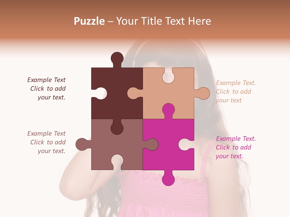 Casual Portrait Little PowerPoint Template