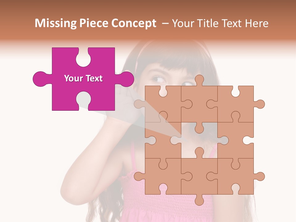 Casual Portrait Little PowerPoint Template