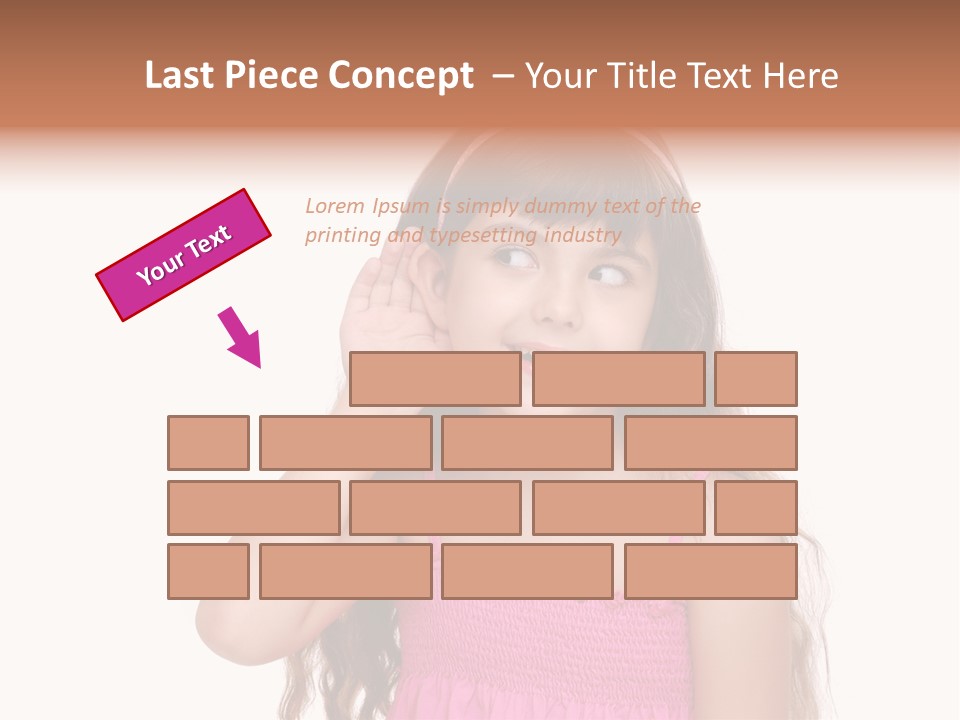 Casual Portrait Little PowerPoint Template