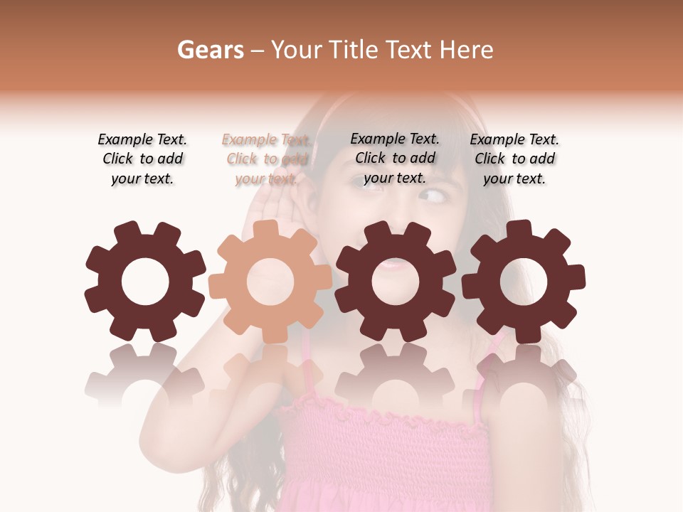 Casual Portrait Little PowerPoint Template