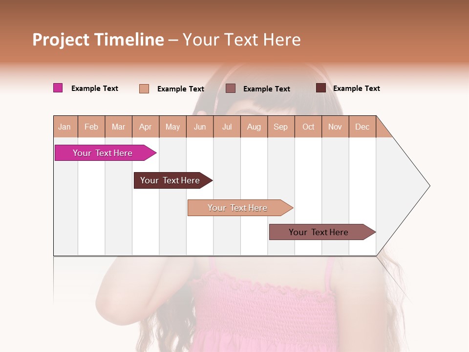 Casual Portrait Little PowerPoint Template