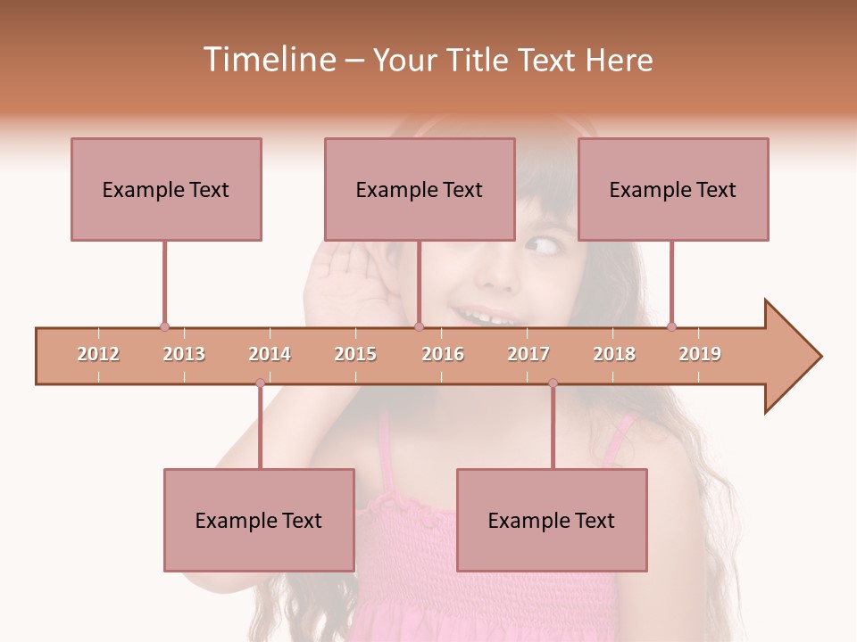 Casual Portrait Little PowerPoint Template