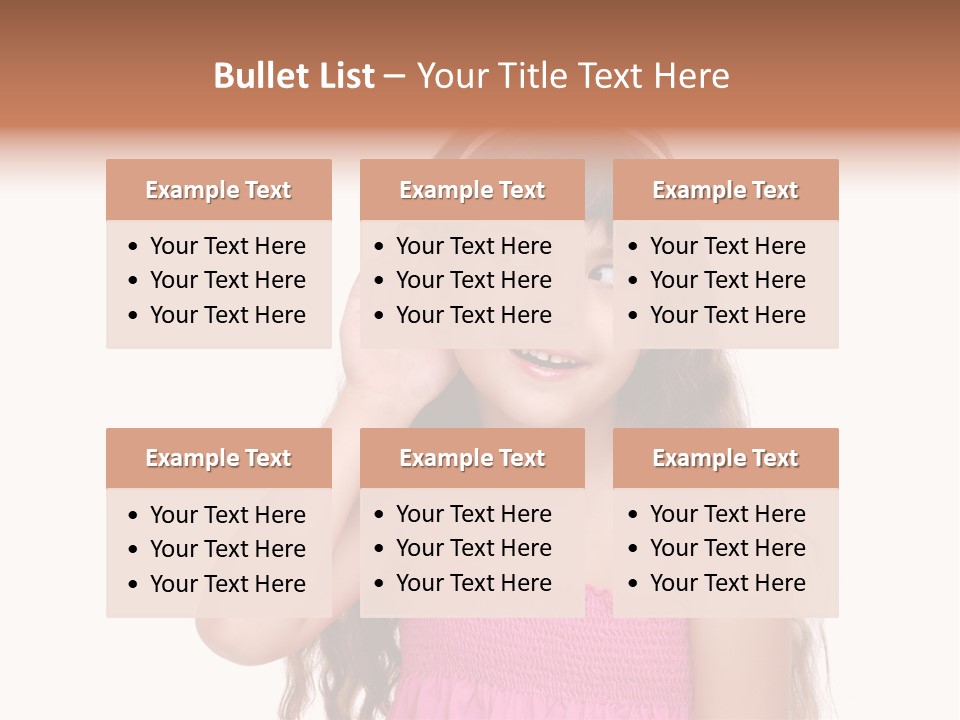 Casual Portrait Little PowerPoint Template