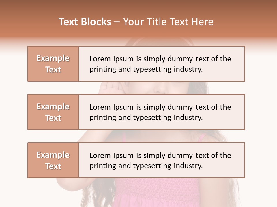 Casual Portrait Little PowerPoint Template