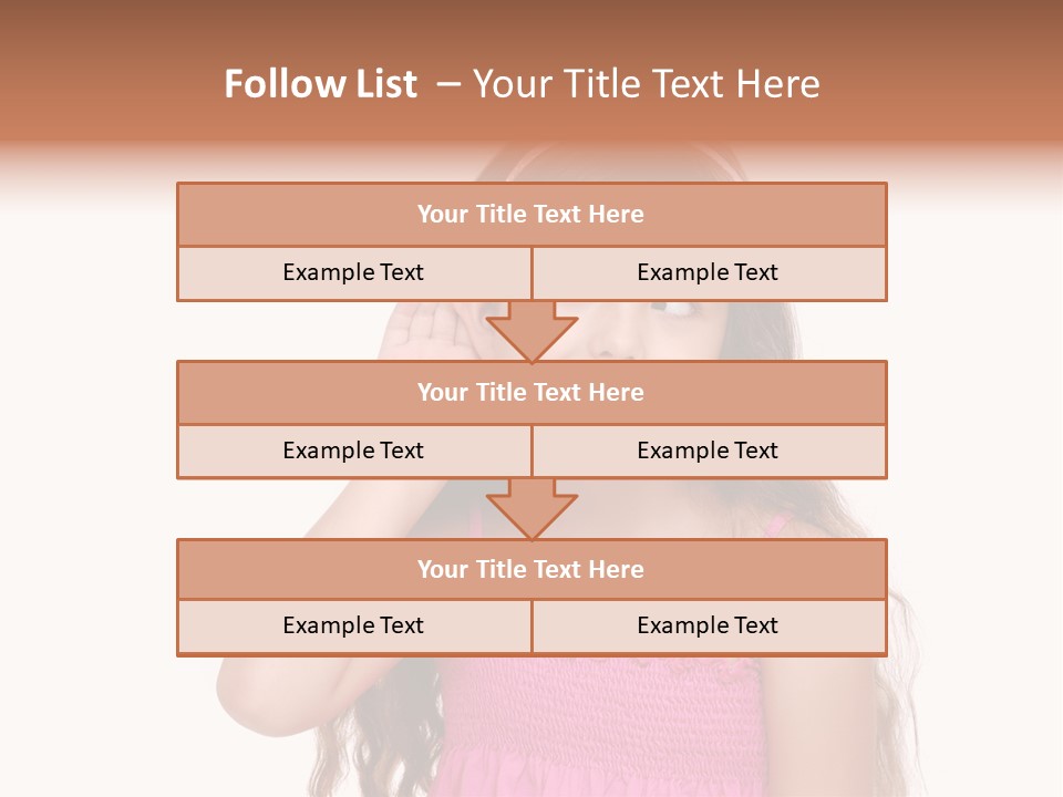 Casual Portrait Little PowerPoint Template