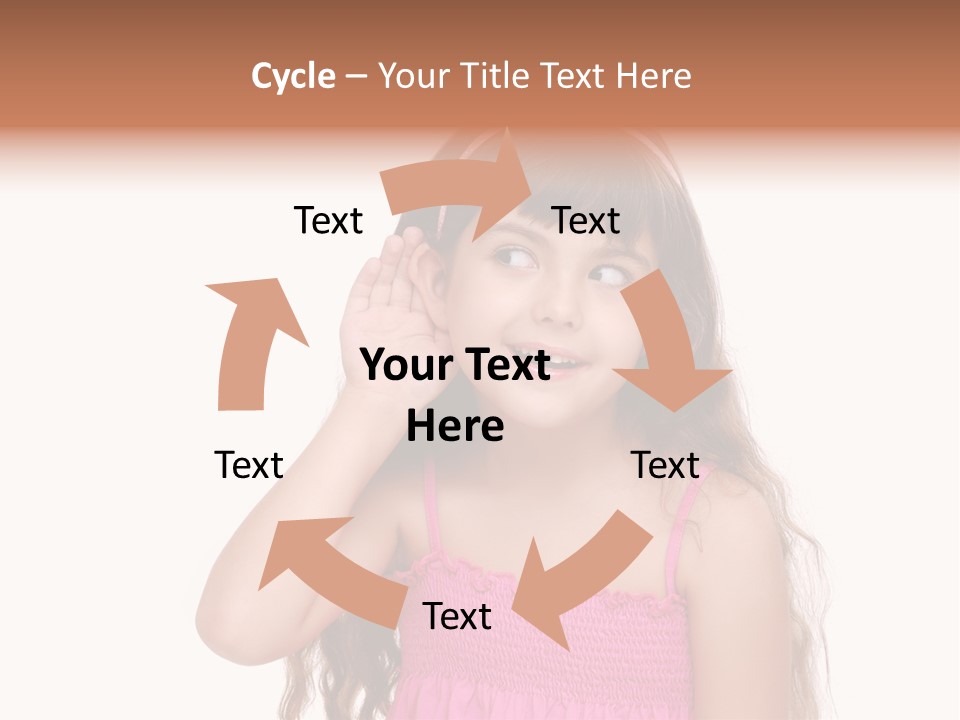 Casual Portrait Little PowerPoint Template