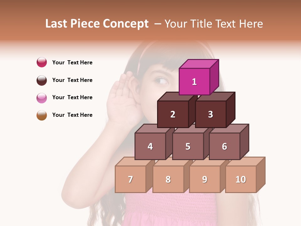 Casual Portrait Little PowerPoint Template