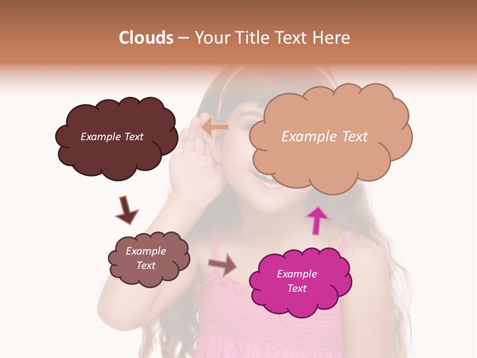 Casual Portrait Little PowerPoint Template