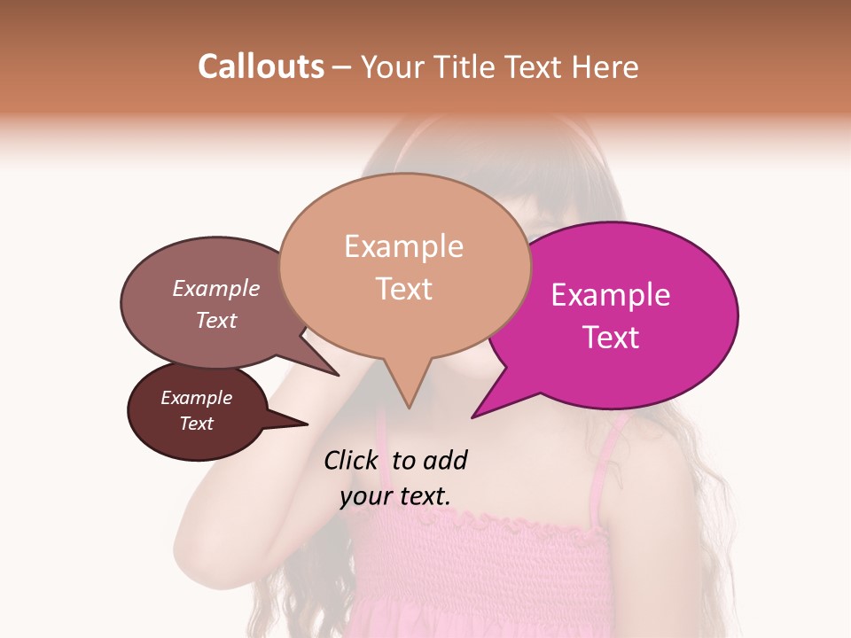 Casual Portrait Little PowerPoint Template