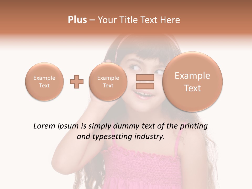 Casual Portrait Little PowerPoint Template