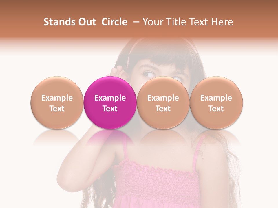 Casual Portrait Little PowerPoint Template