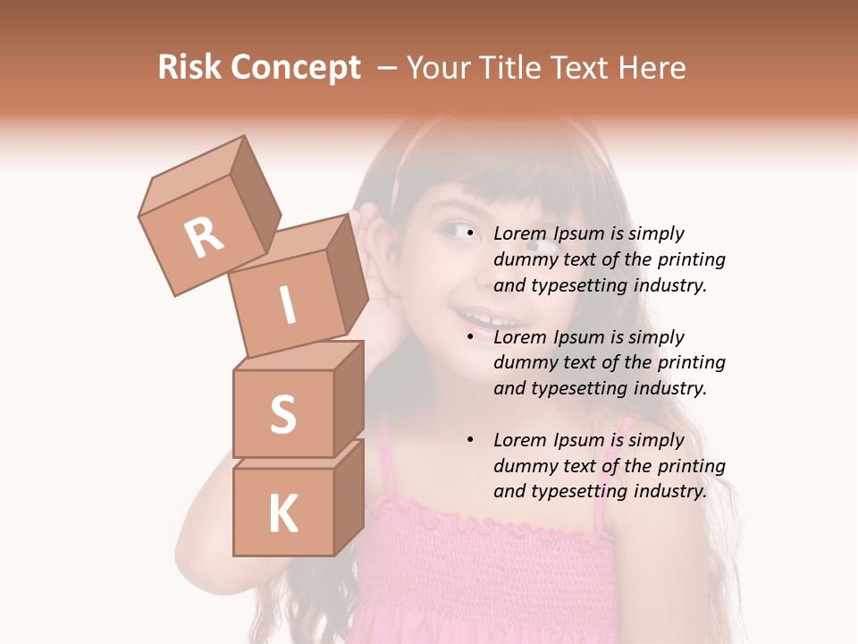 Casual Portrait Little PowerPoint Template