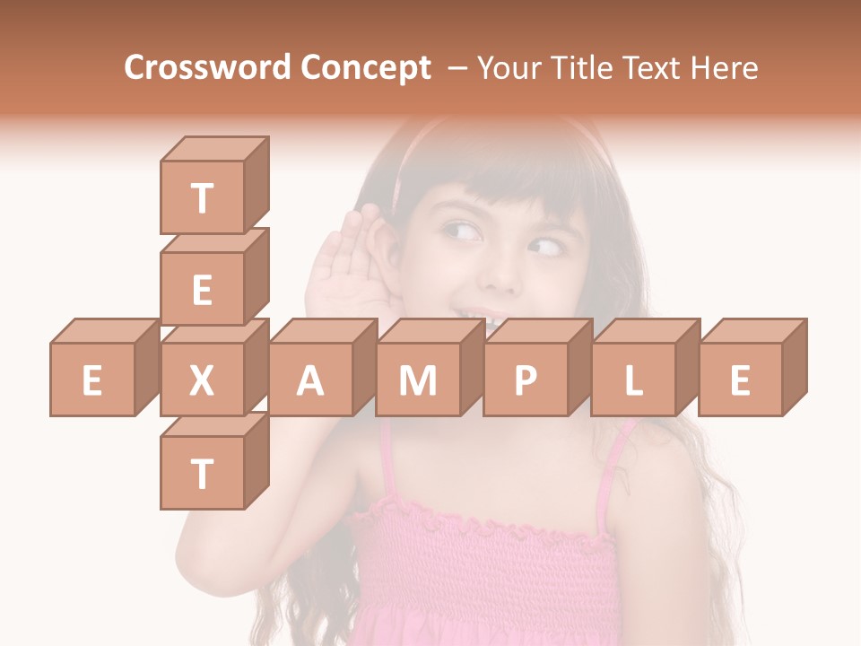 Casual Portrait Little PowerPoint Template