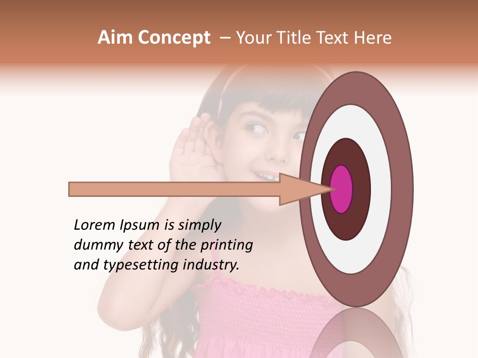 Casual Portrait Little PowerPoint Template