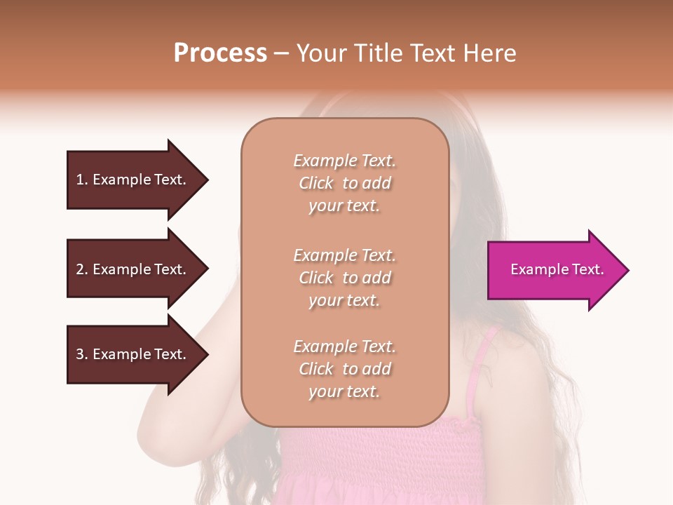 Casual Portrait Little PowerPoint Template