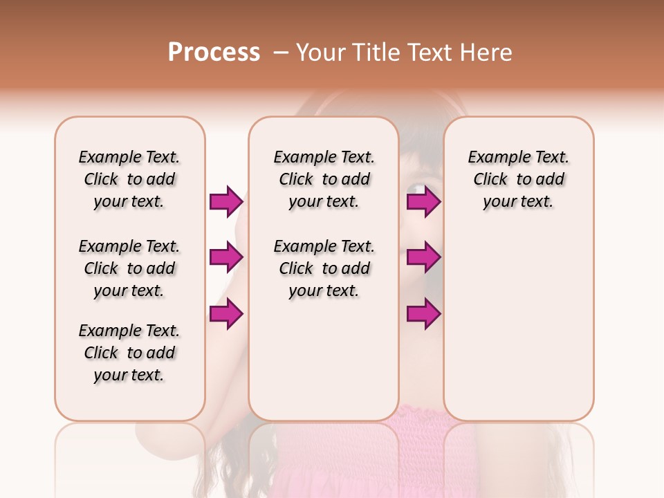 Casual Portrait Little PowerPoint Template