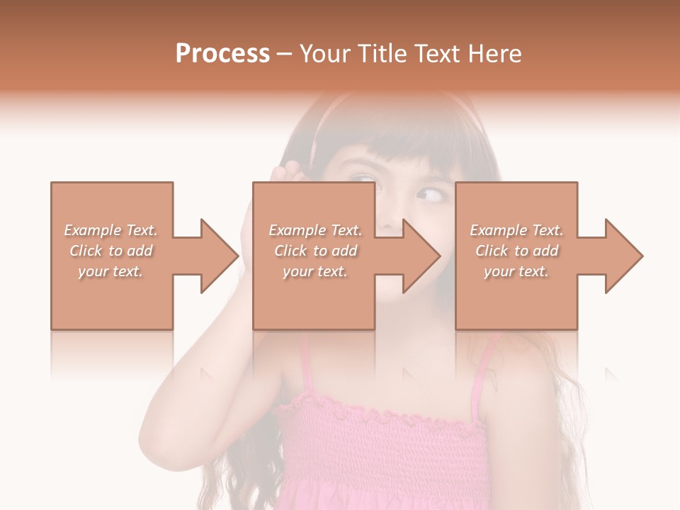 Casual Portrait Little PowerPoint Template