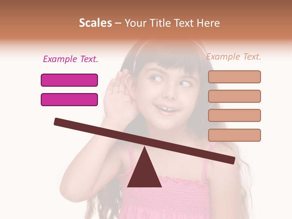 Casual Portrait Little PowerPoint Template