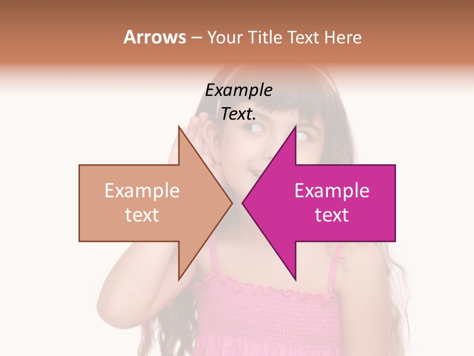 Casual Portrait Little PowerPoint Template