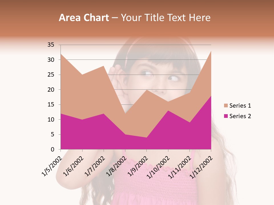 Casual Portrait Little PowerPoint Template