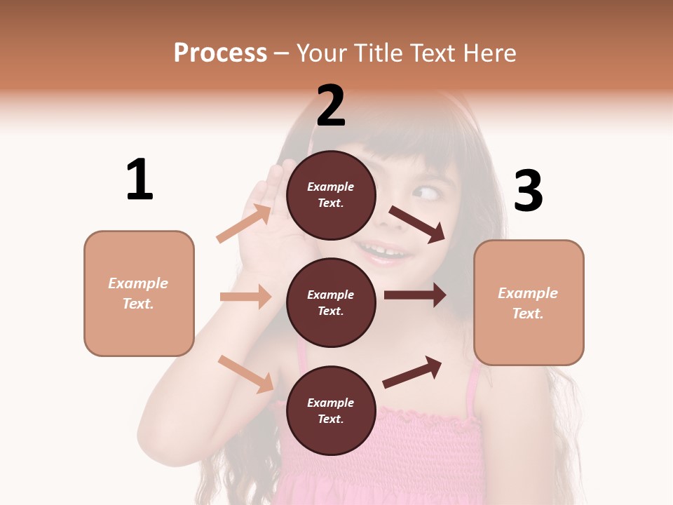 Casual Portrait Little PowerPoint Template