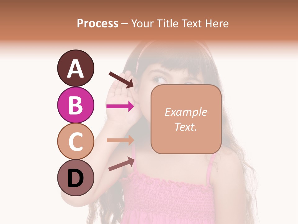 Casual Portrait Little PowerPoint Template