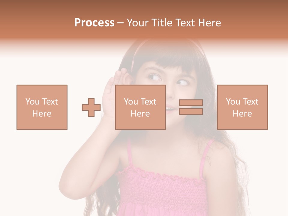Casual Portrait Little PowerPoint Template