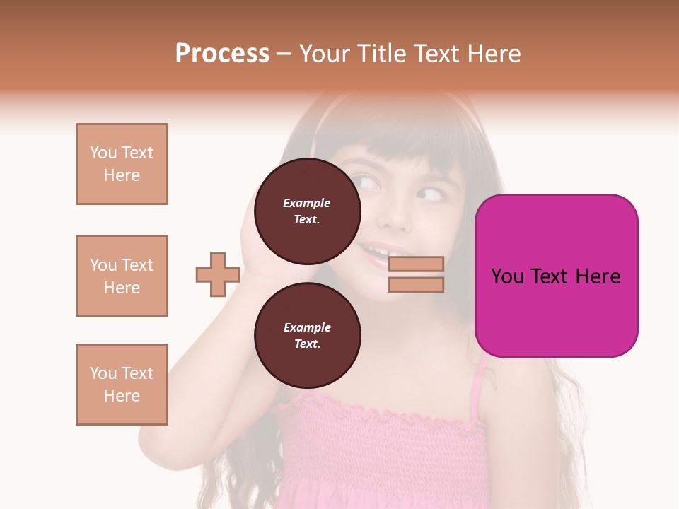 Casual Portrait Little PowerPoint Template