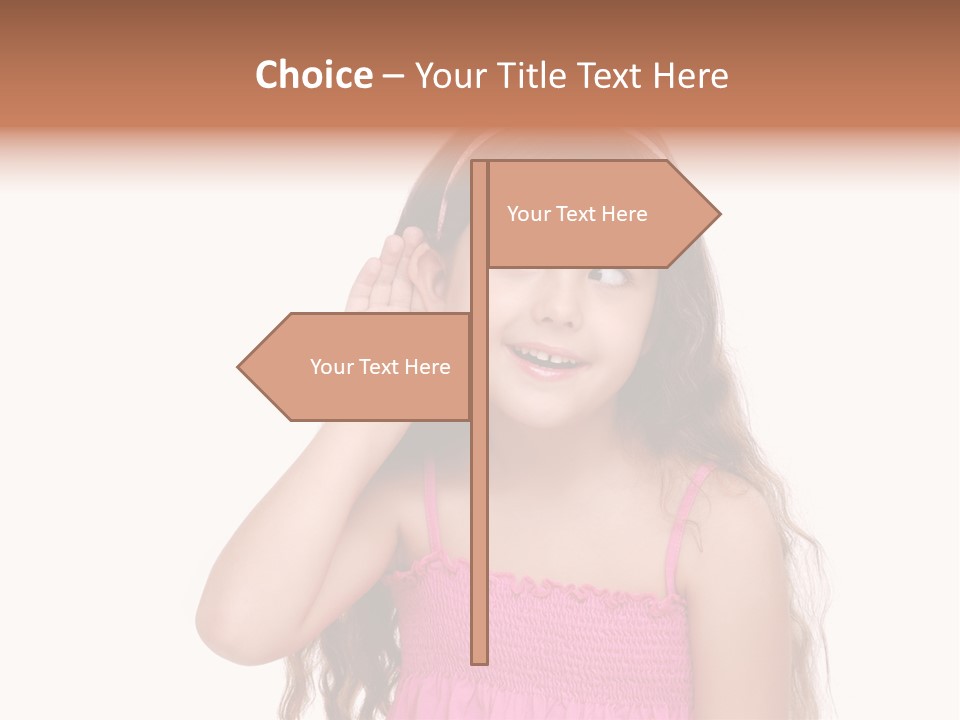 Casual Portrait Little PowerPoint Template