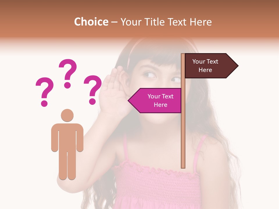 Casual Portrait Little PowerPoint Template